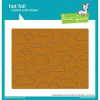 Lawn Fawn - Hot Foil Plates - Cloud Background - Landscape