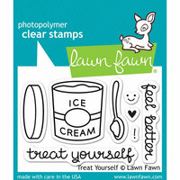 Lawn Fawn - Clear Photopolymer Stamps - Treat Yourself