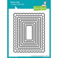Lawn Fawn - Lawn Cuts - Dies - Scalloped Rectangle Stackables