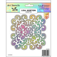 Lisa Horton Crafts - Art Stencils - Tulip Doily