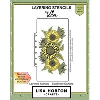 Lisa Horton Crafts - Slimline Layering Stencils - Sunflower Garland
