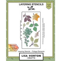 Lisa Horton Crafts - Slimline Layering Stencils - Foliage Elements
