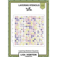 Lisa Horton Crafts - Layering Stencils - Abstract Squares