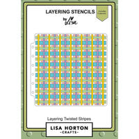 Lisa Horton Crafts - Layering Stencils - Twisted Stripes