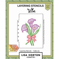 Lisa Horton Crafts - Layering Stencils - Calla Lily