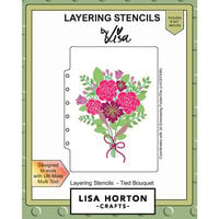 Lisa Horton Crafts - Layering Stencils - Tied Bouquet