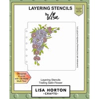 Lisa Horton Crafts - Layering Stencils - Trailing Satin Flowers