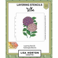 Lisa Horton Crafts - Layering Stencils - Hydrangea Blooms