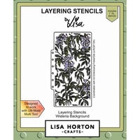 Lisa Horton Crafts - Layering Stencils - Wisteria Background