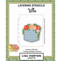 Lisa Horton Crafts - Layering Stencils - Trailing Hawaiian Flowers