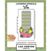 Lisa Horton Crafts - Layering Stencils - Tropical Panel