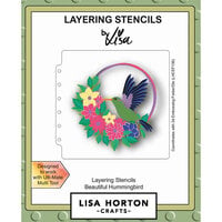 Lisa Horton Crafts - Layering Stencils - Beautiful Hummingbird