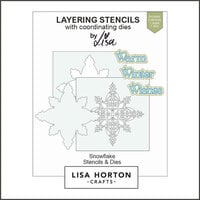 Lisa Horton Crafts - Christmas - Stencils and Dies - Snowflake