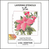 Lisa Horton Crafts - Christmas - Layering Stencils - Bold Poinsettia Bloom