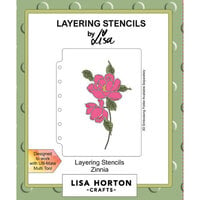 Lisa Horton Crafts - Layering Stencils - Zinnia