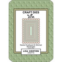 Lisa Horton Crafts - Dies - Nested Scalloped and Stitched Rectangles