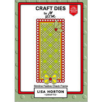 Lisa Horton Crafts - Dies - Slimline - Festive Checked Frame