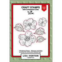 Lisa Horton Crafts - Die and Clear Photopolymer Stamp Set - Christmas Rose
