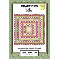 Lisa Horton Crafts - Dies - Nested Stitched Bubble Squares