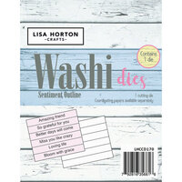Lisa Horton Crafts - Dies - Washi Sentiment Outlines