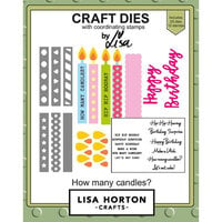 Lisa Horton Crafts - Die and Clear Photopolymer Stamp Set - How Many Candles