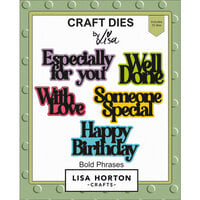 Lisa Horton Crafts - Dies - Bold Phrases - Everyday 1