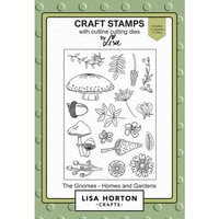 Lisa Horton Crafts - Die and Clear Photopolymer Stamp Set - The Gnomes - Homes and Gardens