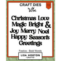 Lisa Horton Crafts - Christmas - Dies - Festive Bold Words