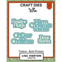 Lisa Horton Crafts - Christmas - Dies - Festive Bold Phrases