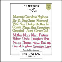 Lisa Horton Crafts - Dies - Family Sentiments
