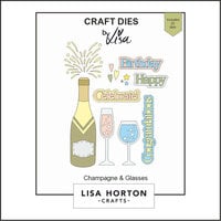 Lisa Horton Crafts - Dies - Champagne and Glasses