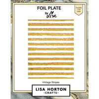 Lisa Horton Crafts - Hot Foil Plate - Vintage Stripes