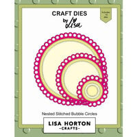 Lisa Horton Crafts - Dies - Nested Stitched Bubble Circles