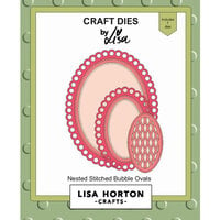 Lisa Horton Crafts - Dies - Nested Stitched Bubble Ovals