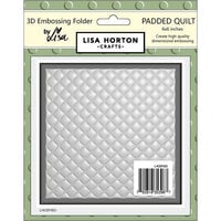 Lisa Horton Crafts - 3D Embossing Folder - Padded Quilt