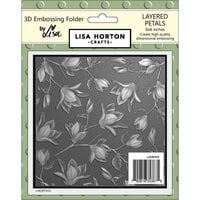 Lisa Horton Crafts - 3D Embossing Folder - Layered Petals