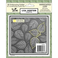 Lisa Horton Crafts - 3D Embossing Folder with Coordinating Dies - Variegated Leaf