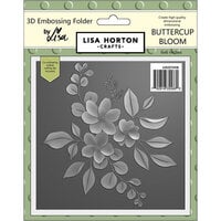 Lisa Horton Crafts - 3D Embossing Folder with Coordinating Dies - Buttercup Bloom