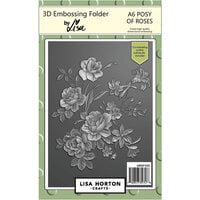 Lisa Horton Crafts - 3D Embossing Folder with Coordinating Dies - Posy of Roses