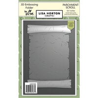 Lisa Horton Crafts - 3D Embossing Folder with Coordinating Dies - Parchment Scroll