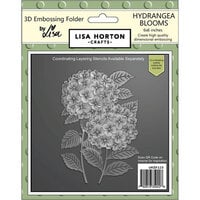 Lisa Horton Crafts - 3D Embossing Folder with Coordinating Dies - Hydrangea Blooms