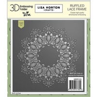 Lisa Horton Crafts - 3D Embossing Folder - Ruffled Lace Frame