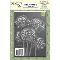 Lisa Horton Crafts - Embossing - Blooming Coneflower Stems