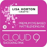 Lisa Horton Crafts - Cloud 9 - Premium Dye Based Ink Pad - Matt Blending Ink - Shocking Pink