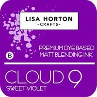 Lisa Horton Crafts - Cloud 9 - Premium Dye Based Ink Pad - Matt Blending Ink - Sweet Violet