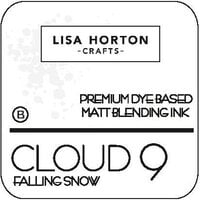 Lisa Horton Crafts - Cloud 9 - Premium Dye Based Ink Pad - Matt Blending Ink - Falling Snow
