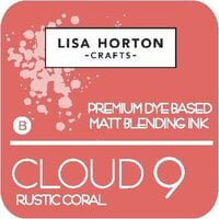 Lisa Horton Crafts - Cloud 9 - Premium Dye Based Ink Pad - Matt Blending Ink - Rustic Coral