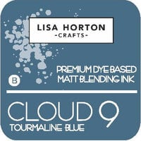 Lisa Horton Crafts - Cloud 9 - Premium Dye Based Ink Pad - Matt Blending Ink - Tourmaline Blue