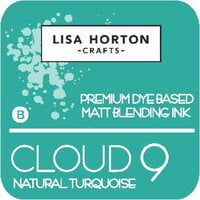 Lisa Horton Crafts - Cloud 9 - Premium Dye Based Ink Pad - Matt Blending Ink - Natural Turquoise