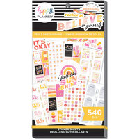 Me and My Big Ideas - Happy Planner Collection - Classic Sticker Sheet - Feels Like Sunshine - Value Pack